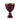 red baked enamel chalice