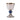 silver plated chalice with blue node