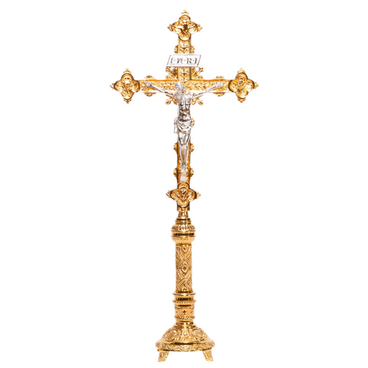 H-98ACG Gold Plated Altar Cross