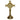 Brass cross-shaped reliquary with a polished finish and a relic compartment visible at the top. Removable back door