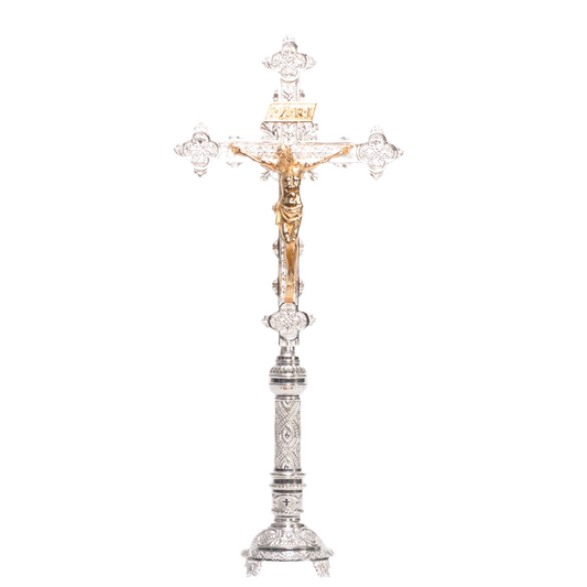 H-98ACS Silver Plated Altar Cross