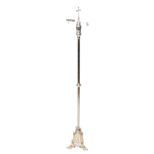 H-70S Silver Plated Gothic Censer Stand