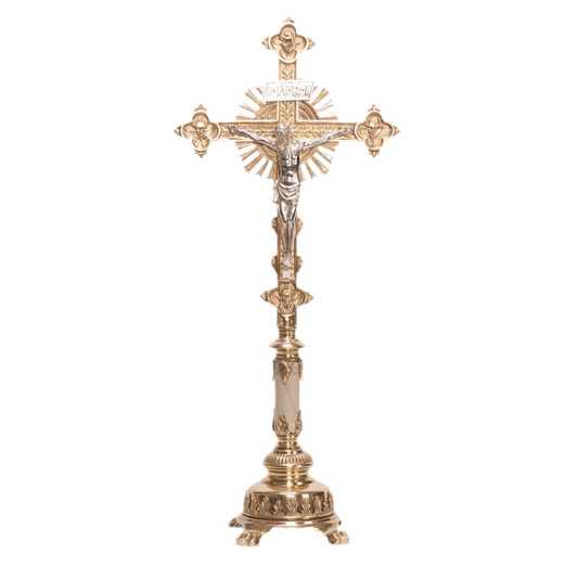 H-108B-MS Marble Stem Altar Cross