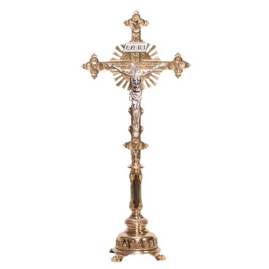 H-108B-FS Fluted Stem Altar Cross