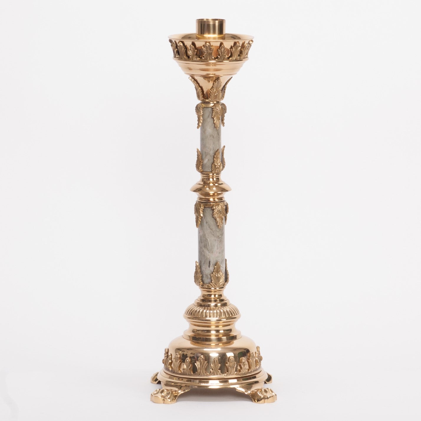 H-108MS Marble Stem Candlestick