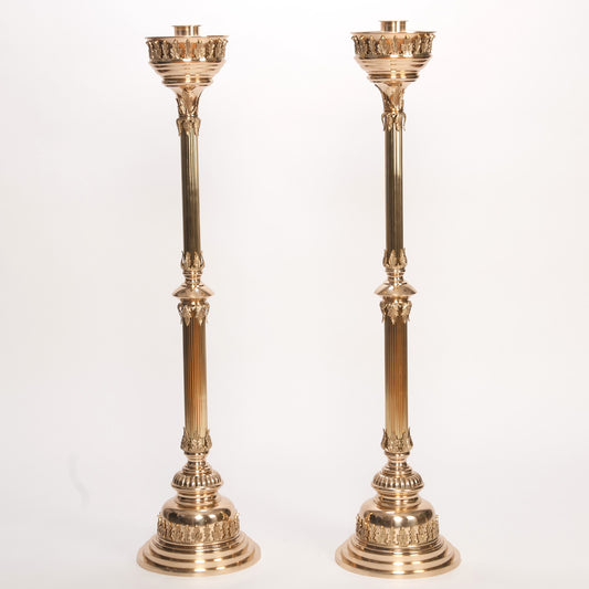 H-109FS Fluted Stem Altar Candlestick