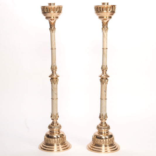 H-109MS Marble Stem Altar Candlestick