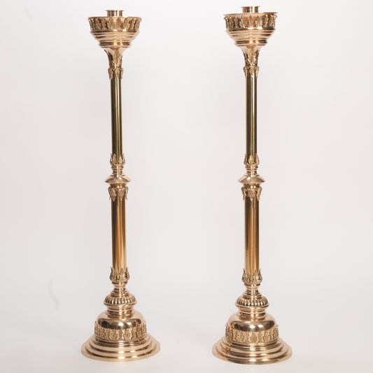 H-109SS Smooth Stem Altar Candlestick