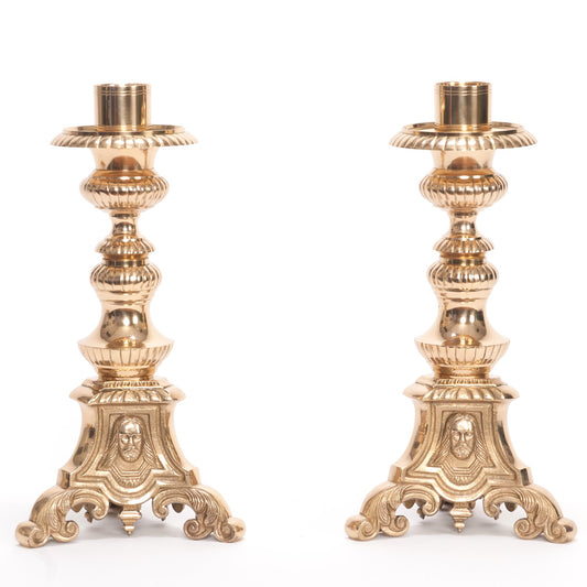 H-119SH-12 Short Holy Family Candlestick