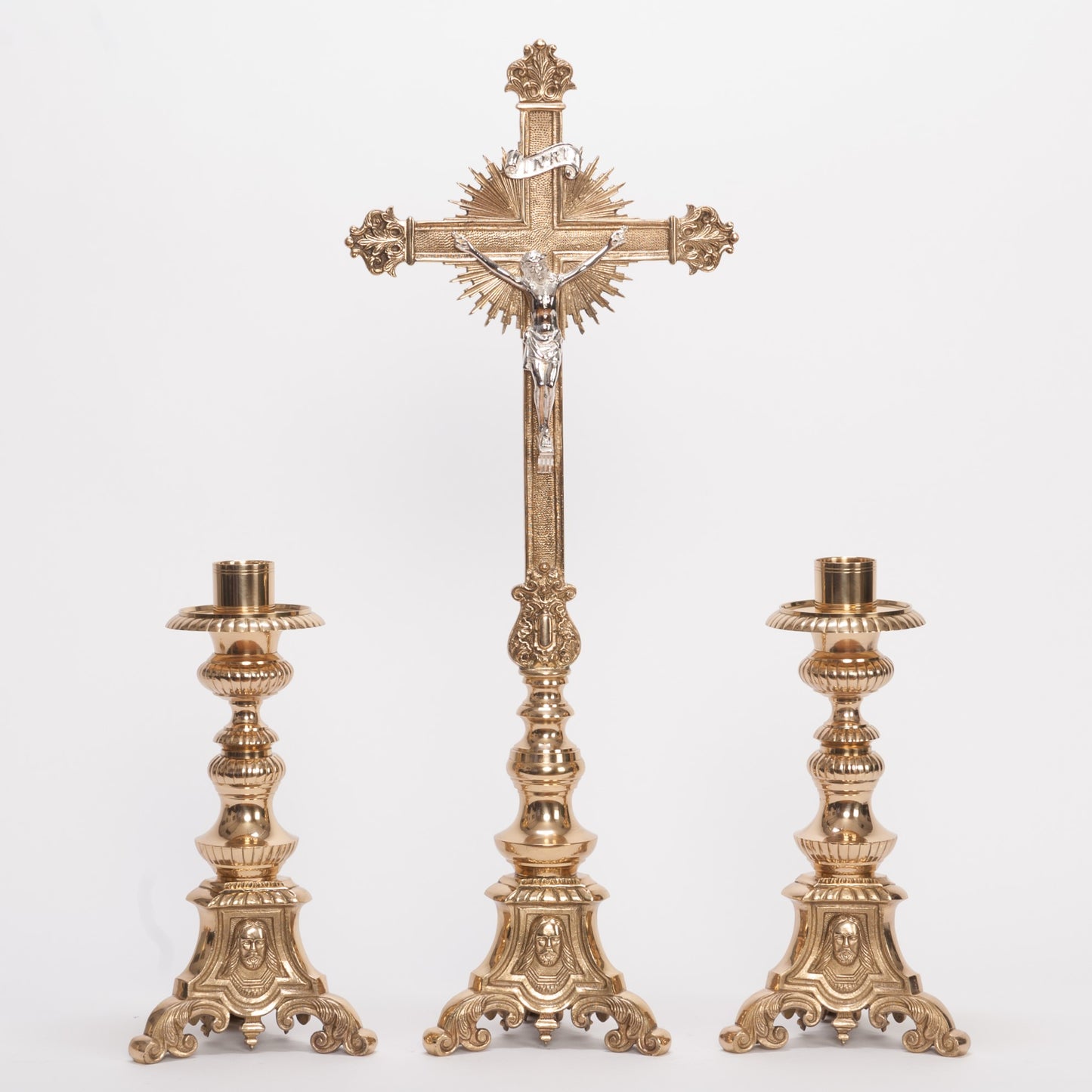 H-119SH-12 Short Holy Family Candlestick