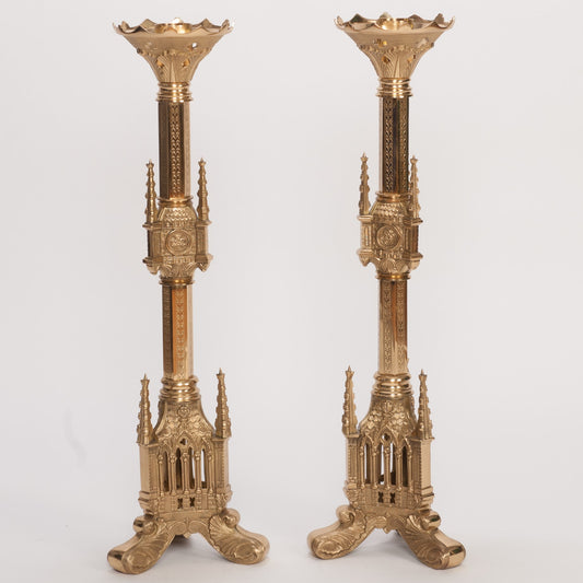 H-125-30 Brass Candlestick