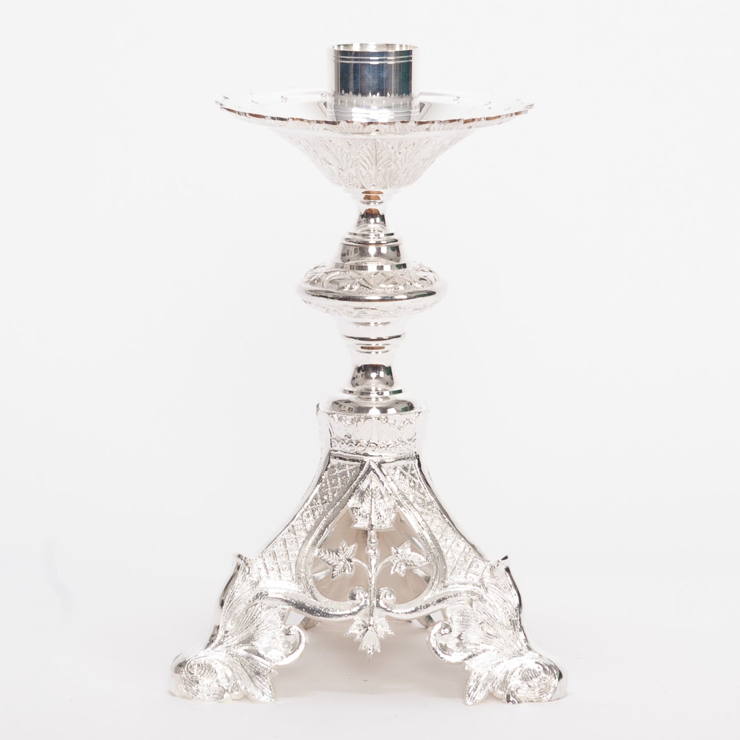 H-135SHS Silver Plated Candlestick