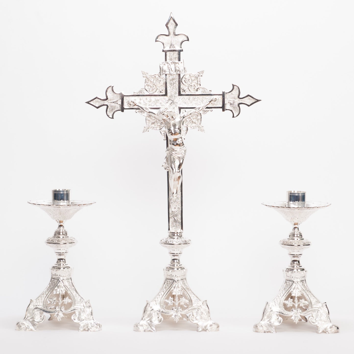 H-135SHS Silver Plated Candlestick