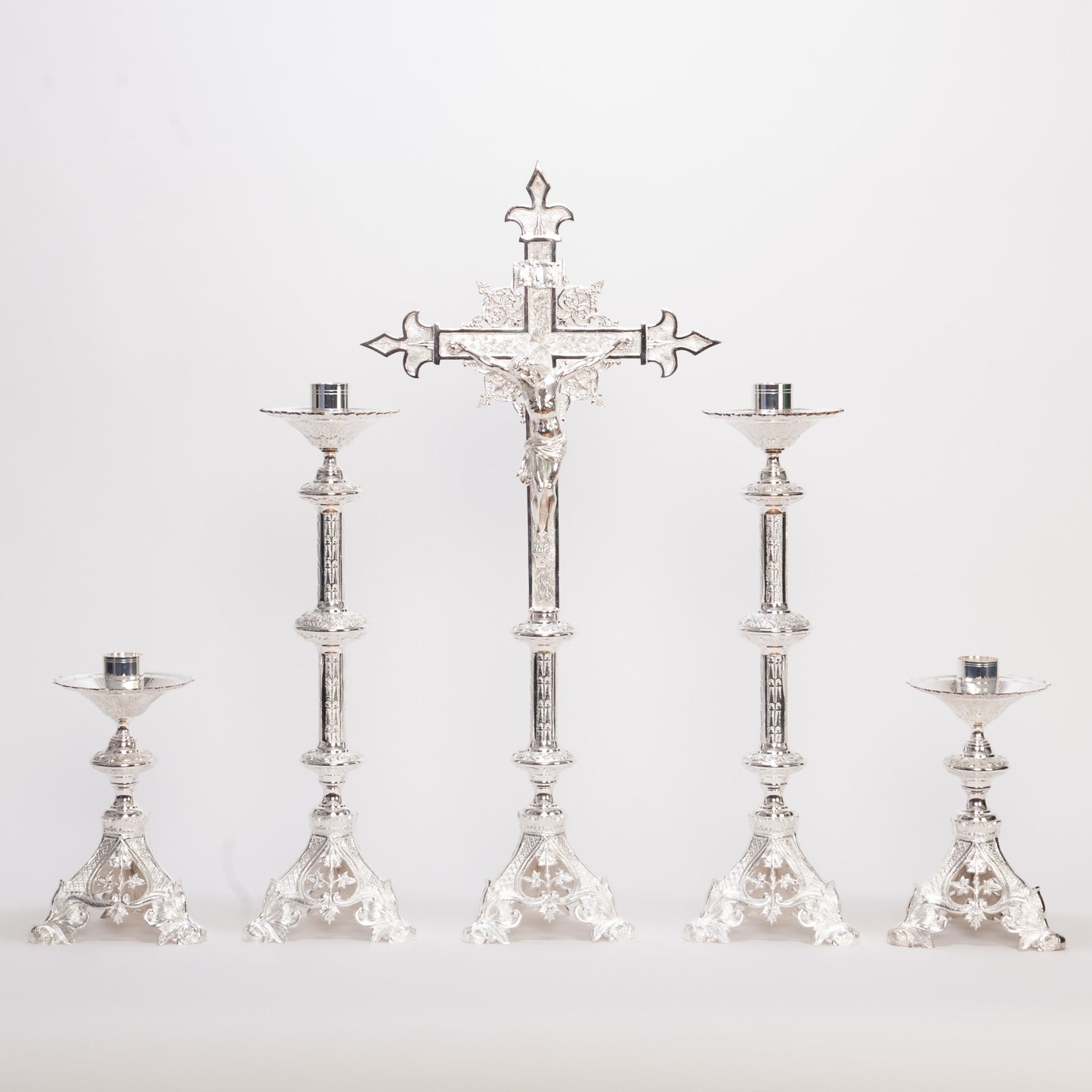 H-135S Silver Plated Candlestick