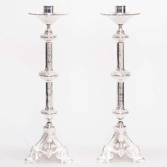 H-135S Silver Plated Candlestick