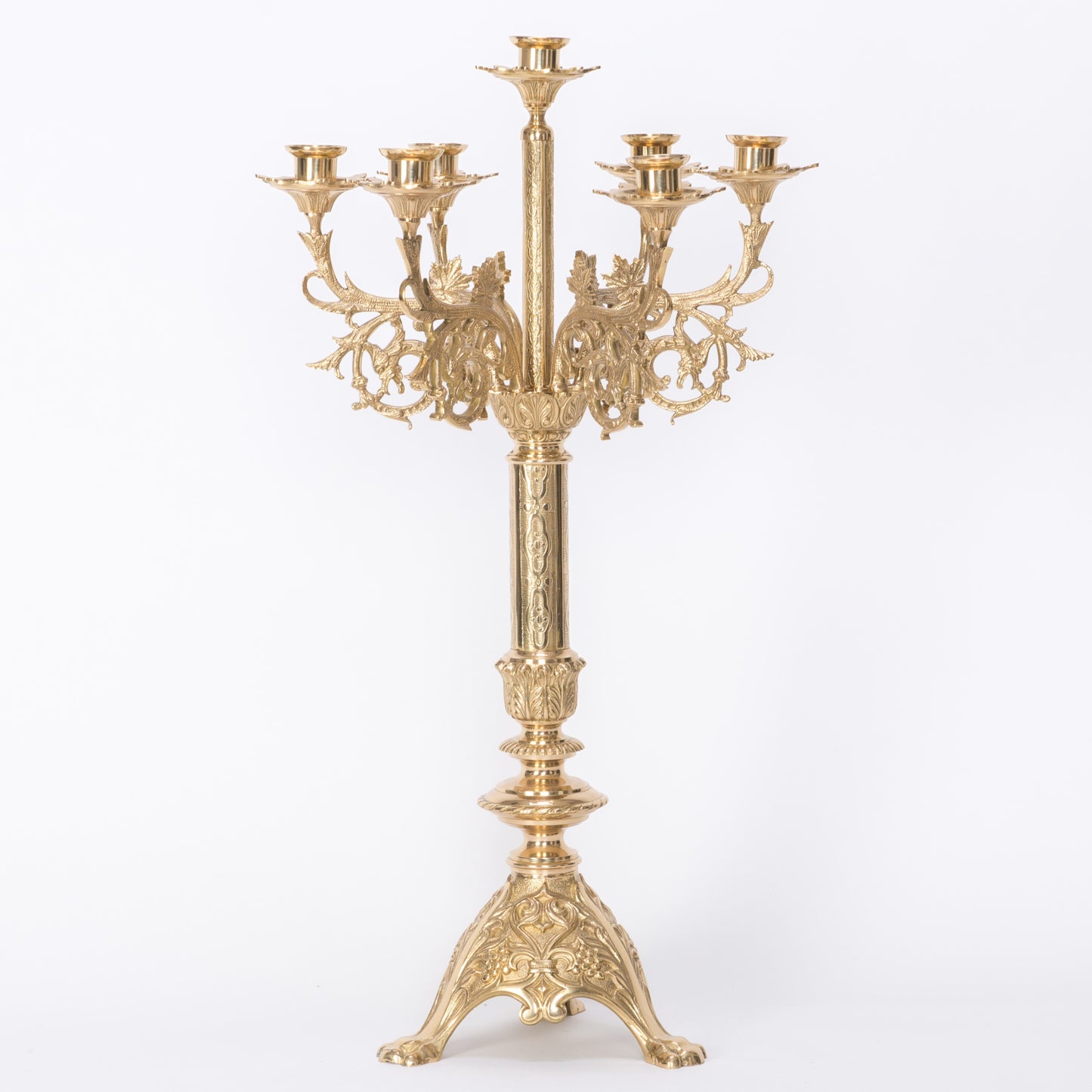 H-144 Cathedral 7 Light Candelabra