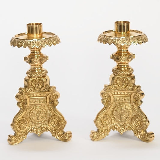 H-152 12" Baroque Candlestick