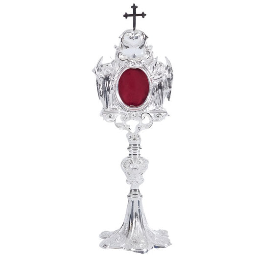 H-1S Silver Plated Angel Reliquary