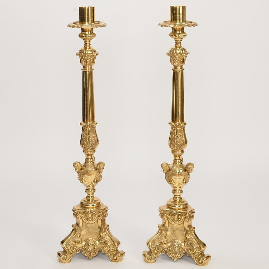 H-201 Baroque Style Church Altar Candlestick