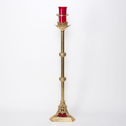 H-219SL Traditional Style Church Standing Sanctuary Lamp in Solid Brass
