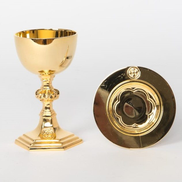 H-256 Chalice and Paten in 24Kt. Goldplate