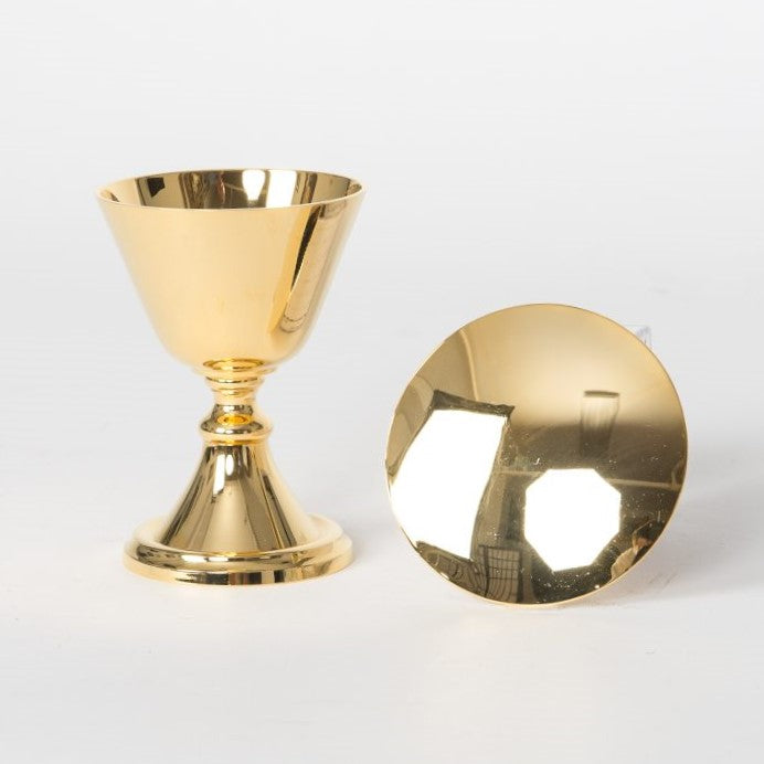 H-265 Goldplated Travel Chalice and Paten Set