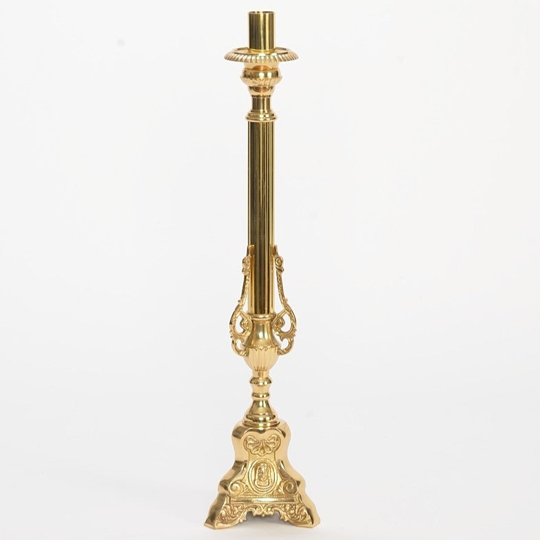 H-285 Candlestick with Brass Stem