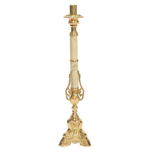 H-285M Candlestick with Marble Stem