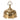 Covered brass sacristy altar hand bell, covered communion bell, traditional stationary bell enclosure 