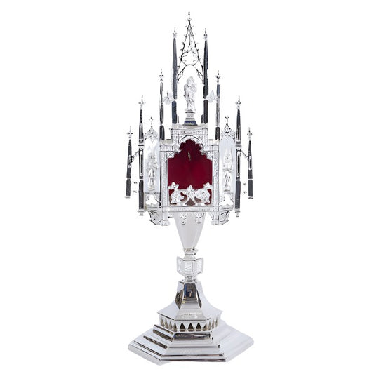 H-2S Silver Plated Angel Reliquary
