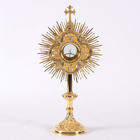 H-306 Gold Plated Chapel Monstrance