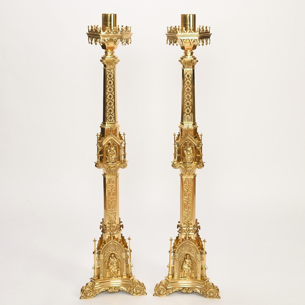 H-340-48" Large Gothic Candlestick