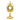 H-374 Gold Plated Chapel Monstrance