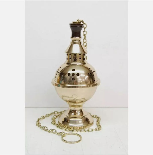 H-431SC Single Chain Brass Censer