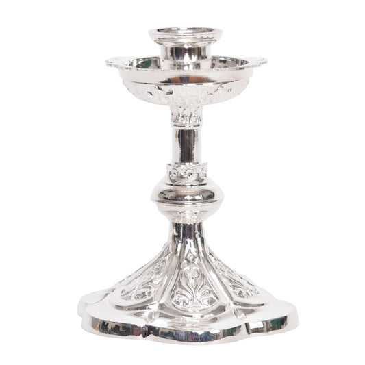 H-44BS Small Silver Plated Altar Candlestick