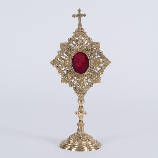 H-54 Brass Filigree Reliquary