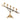 Traditional brass 5 light ascending church candelabra,  5 light candelabra